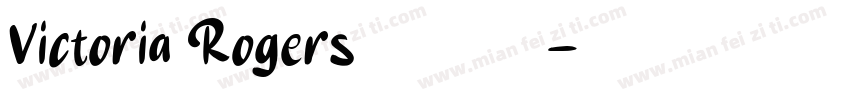 Victoria Rogers奢华衬线字体字体转换